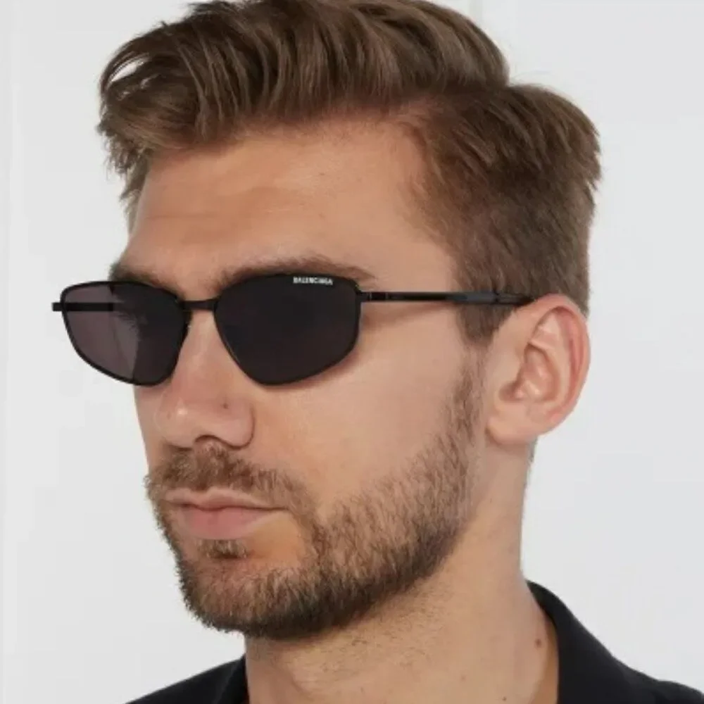 NEW Balenciaga BB0277S 001 Grey Geometric Unisex Sunglasses BB 0277S